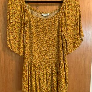 Elegant Yellow Floral Blouse
